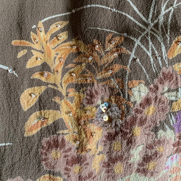 French Connection light brown silk skirt size 8 - Picture 10 of 10